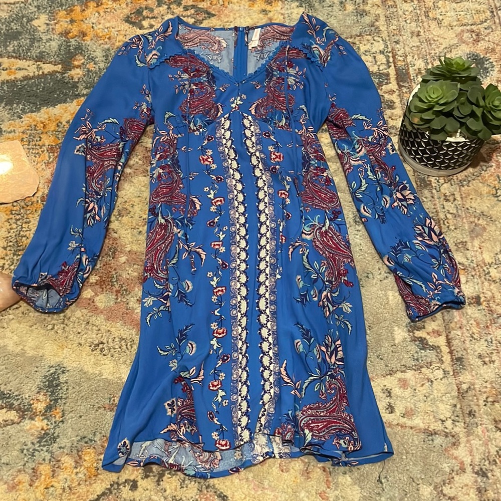 Blue Floral/Paisly Dress